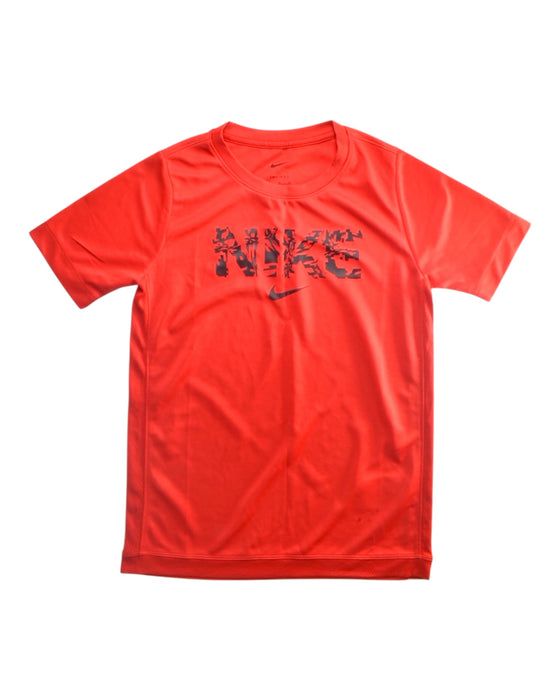 A Red Active Tops from Nike in size 10Y for boy. (Front View)