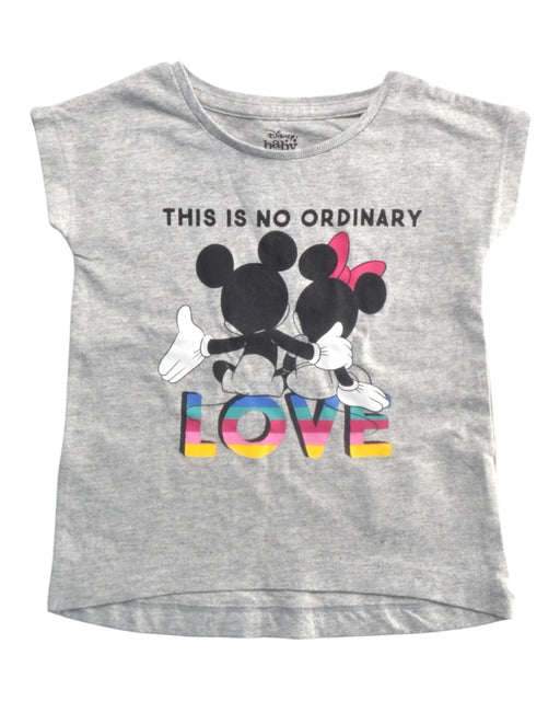 A Grey Short Sleeve T Shirts from Disney Baby in size 12-18M for girl. (Front View)