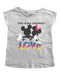 A Grey Short Sleeve T Shirts from Disney Baby in size 12-18M for girl. (Front View)