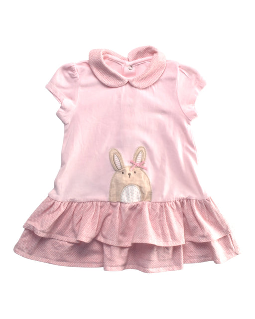 A Pink Short Sleeve Dresses from Mayoral in size 6-12M for girl. (Front View)