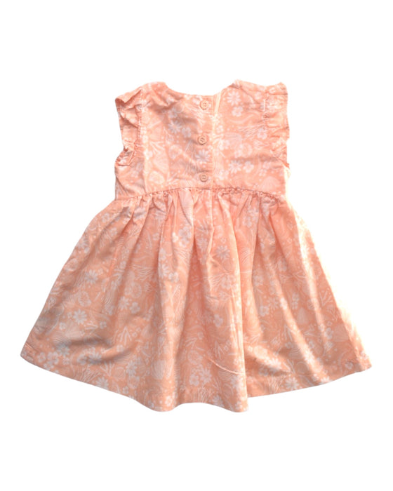 A Peach Sleeveless Dresses from Mothercare in size 6-12M for girl. (Back View)