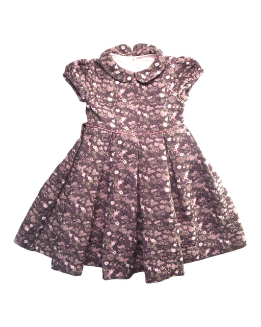 A Purple Short Sleeve Dresses from Lily Rose in size 5T for girl. (Front View)