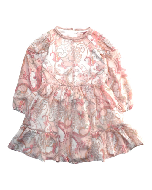 A Pink Long Sleeve Dresses from Baker by Ted Baker in size 5T for girl. (Front View)