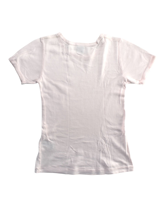 A White Short Sleeve T Shirts from Petit Bateau in size 10Y for girl. (Back View)