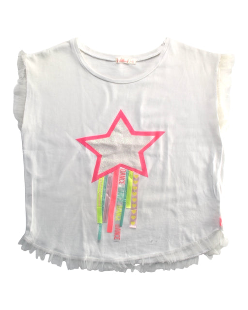 A White Sleeveless Tops from Billieblush in size 12Y for girl. (Front View)