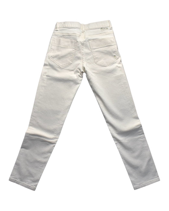 A White Jeans from Bonpoint in size 10Y for girl. (Back View)