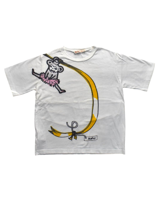 A Multicolour Short Sleeve T Shirts from Marni in size 8Y for girl. (Front View)