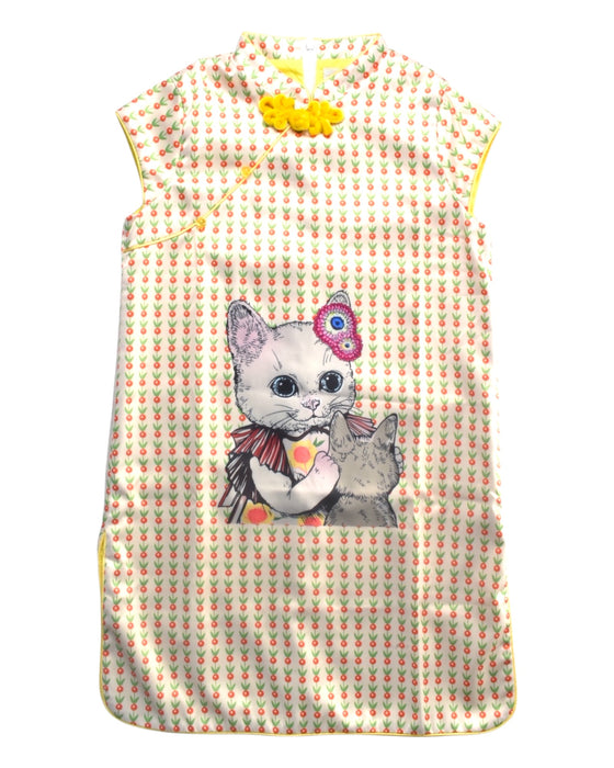 A Multicolour Sleeveless Dresses from Gucci in size 8Y for girl. (Front View)