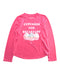 A Pink Long Sleeve T Shirts from Abercrombie  in size 5T for girl. (Front View)