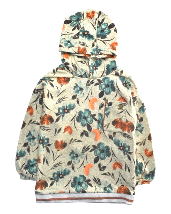 A Multicolour Hoodie from Deux par Deux in size 6T for girl. (Front View)