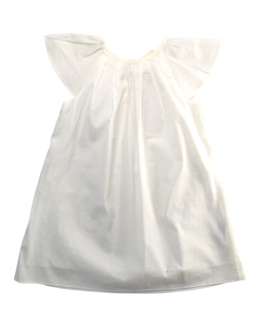 A White Sleeveless Dresses from Our Mini Nature in size 5T for girl. (Front View)