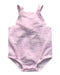 A Pink Sleeveless Rompers from Seed in size 0-3M for girl. (Front View)