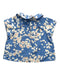 A Blue Short Sleeve Tops from Petit Bateau in size 3-6M for girl. (Back View)