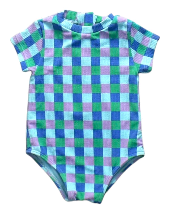 A Multicolour Short Sleeve Bodysuits from Seed in size 3-6M for girl. (Front View)