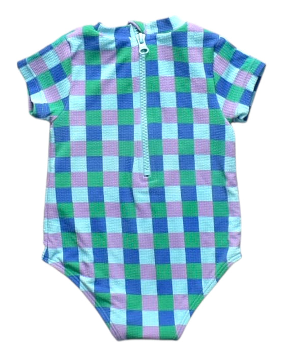 A Multicolour Short Sleeve Bodysuits from Seed in size 3-6M for girl. (Back View)