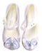 A White Flats from Mini Melissa in size 5T for girl. (Back View)