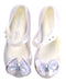 A White Flats from Mini Melissa in size 5T for girl. (Back View)