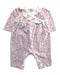 A Pink Long Sleeve Rompers from Janie & Jack in size 0-3M for girl. (Front View)