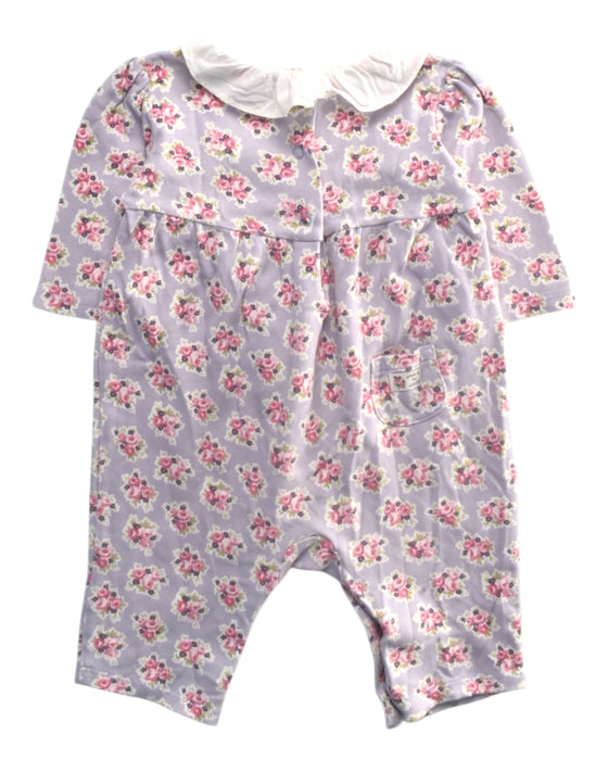 A Pink Long Sleeve Rompers from Janie & Jack in size 0-3M for girl. (Back View)