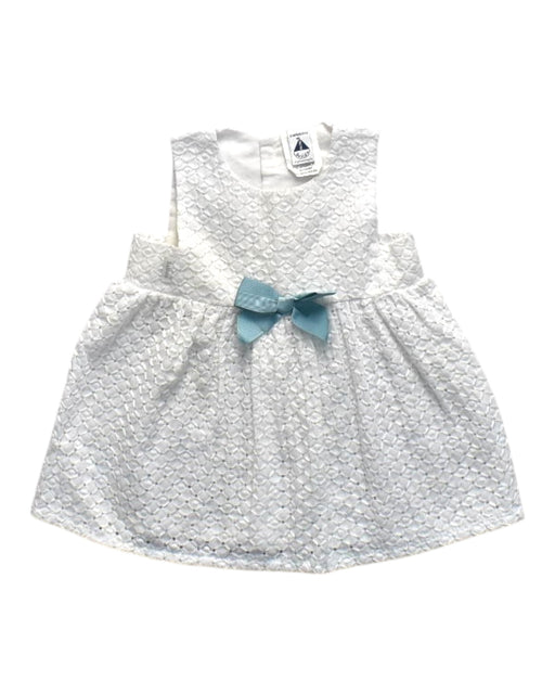 A  Sleeveless Dresses from Petit Bateau in size 6-12M for girl. (Front View)