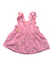A Pink Overall Dresses from Gingersnaps in size 6-12M for girl. (Front View)