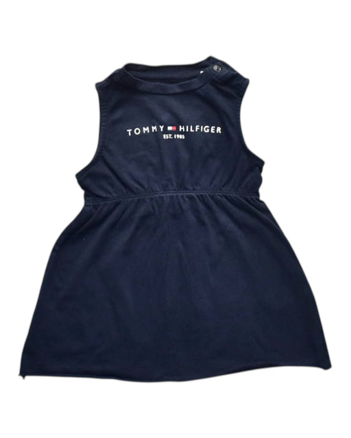 A Navy Sleeveless Dresses from Tommy Hilfiger in size 6-12M for girl. (Front View)