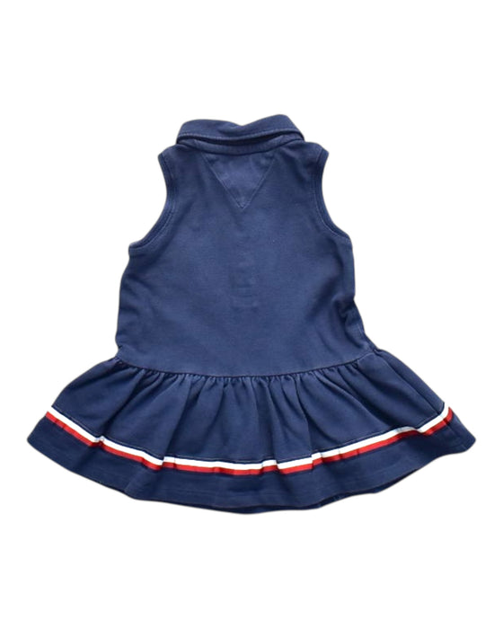 A Navy Sleeveless Dresses from Tommy Hilfiger in size 6-12M for girl. (Back View)