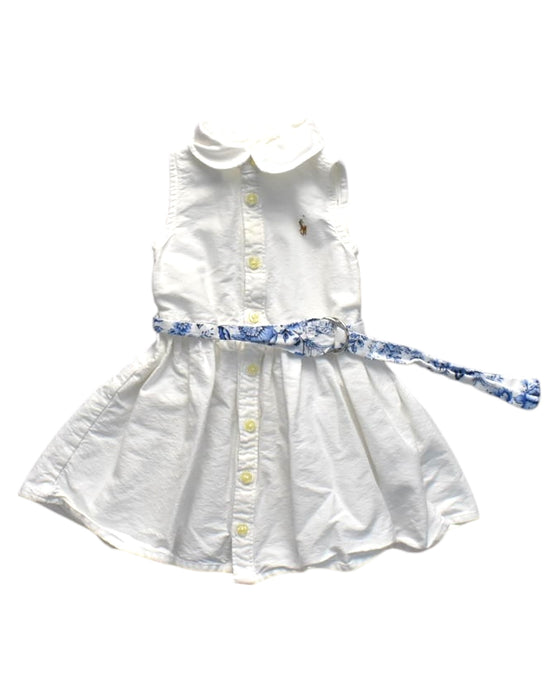 A White Sleeveless Dresses from Ralph Lauren in size 6-12M for girl. (Front View)