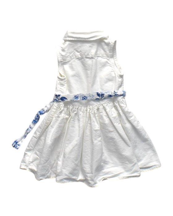 A White Sleeveless Dresses from Ralph Lauren in size 6-12M for girl. (Back View)