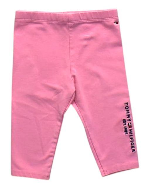 A Pink Leggings from Tommy Hilfiger in size 6-12M for girl. (Front View)