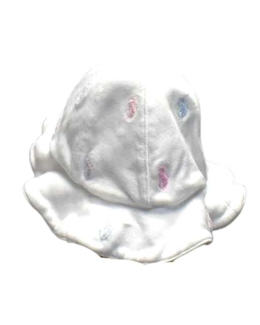 A White Sun Hats from Ralph Lauren in size 3-6M for girl. (Front View)