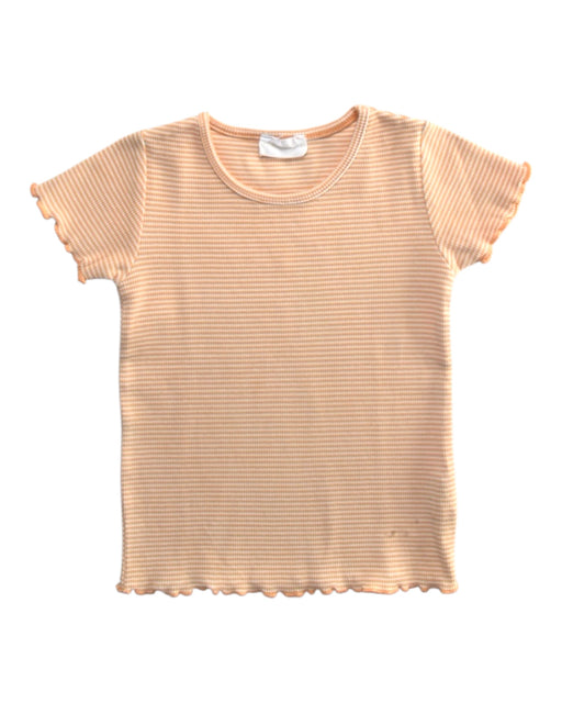 A Peach Short Sleeve T Shirts from Jamie Kay in size 6-12M for girl. (Front View)