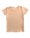 A Peach Short Sleeve T Shirts from Jamie Kay in size 6-12M for girl. (Front View)
