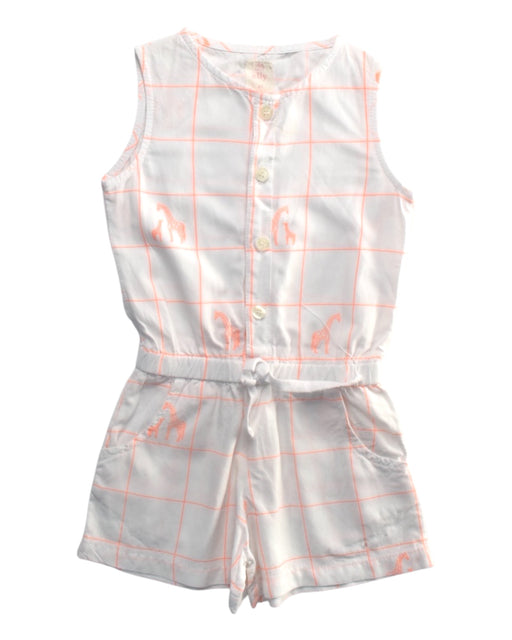 A White Sleeveless Rompers from Elly in size 2T for girl. (Front View)