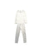 A White Pyjama Sets from Petit Bateau in size 8Y for girl. (Front View)