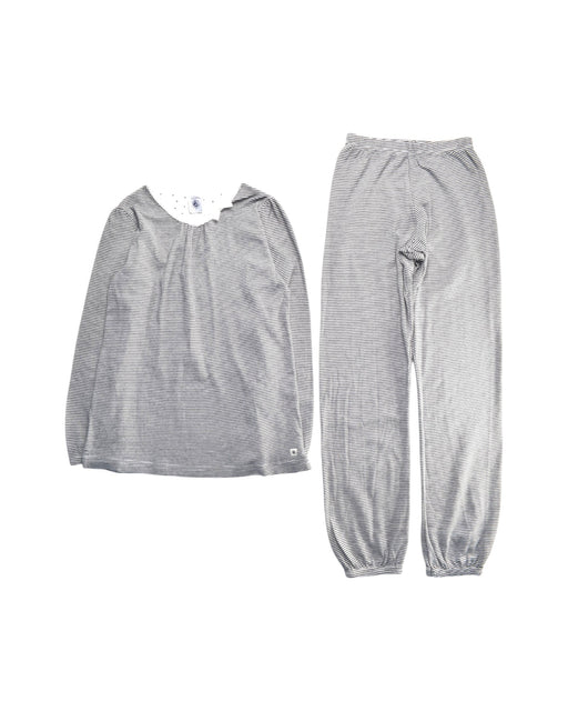 A Grey Pyjama Sets from Petit Bateau in size 8Y for girl. (Front View)