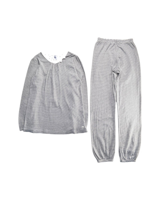 A Grey Pyjama Sets from Petit Bateau in size 8Y for girl. (Front View)