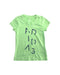 A Green Short Sleeve T Shirts from Adidas in size 7Y for girl. (Front View)
