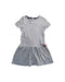 A Blue Short Sleeve Dresses from Petit Bateau in size 10Y for girl. (Front View)