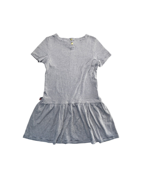 A Blue Short Sleeve Dresses from Petit Bateau in size 10Y for girl. (Back View)