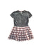A Multicolour Short Sleeve Dresses from Petit Bateau in size 12Y for girl. (Back View)