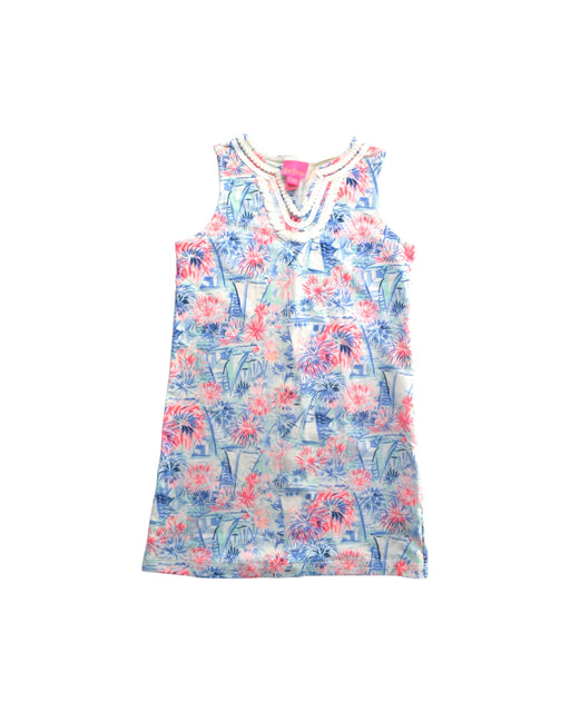 A Multicolour Sleeveless Dresses from Lilly Pulitzer in size 8Y for girl. (Front View)