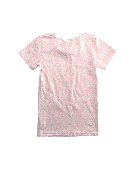 A Pink Short Sleeve T Shirts from Petit Bateau in size 10Y for girl. (Back View)