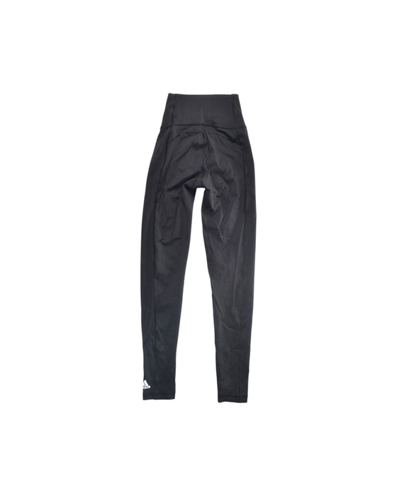 A Black Leggings from Adidas in size 10Y for girl. (Back View)