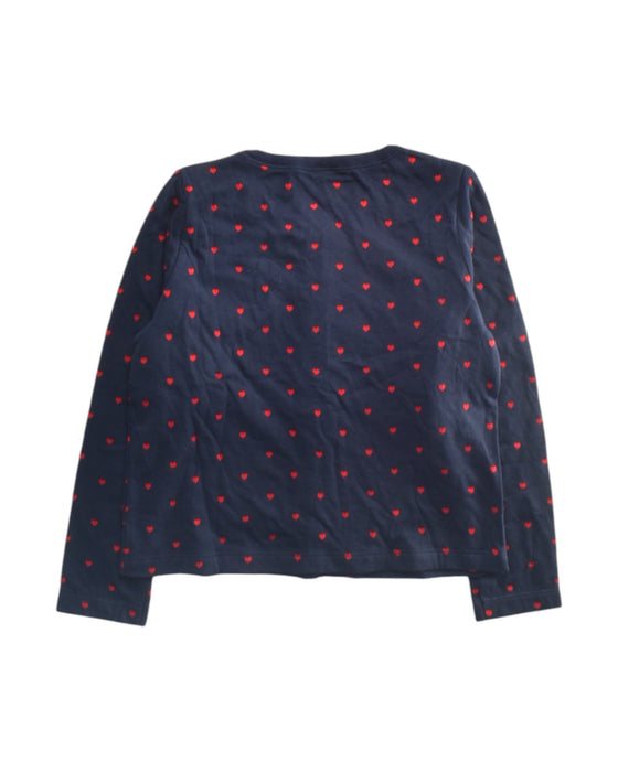 A Navy Cardigans from Petit Bateau in size 8Y for girl. (Back View)