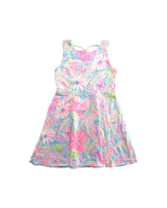 A Multicolour Sleeveless Dresses from Lilly Pulitzer in size 12Y for girl. (Front View)