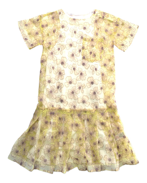 A Multicolour Short Sleeve Dresses from Burberry in size 8Y for girl. (Front View)