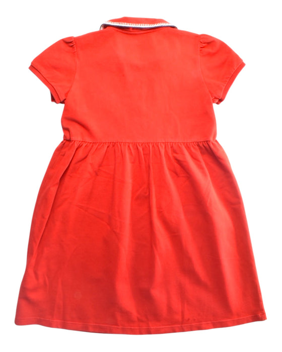 A Red Short Sleeve Dresses from Gucci in size 8Y for girl. (Back View)