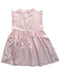 A Pink Sleeveless Dresses from Chateau de Sable in size 3T for girl. (Back View)