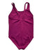 A Burgundy Swimsuits from Nabaiji in size 5T for girl. (Back View)